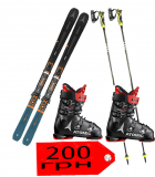 Прокат горных лыж - комплект 200 грн